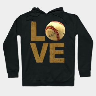 'Distressed Love Baseball' Cool Balls Gift Hoodie